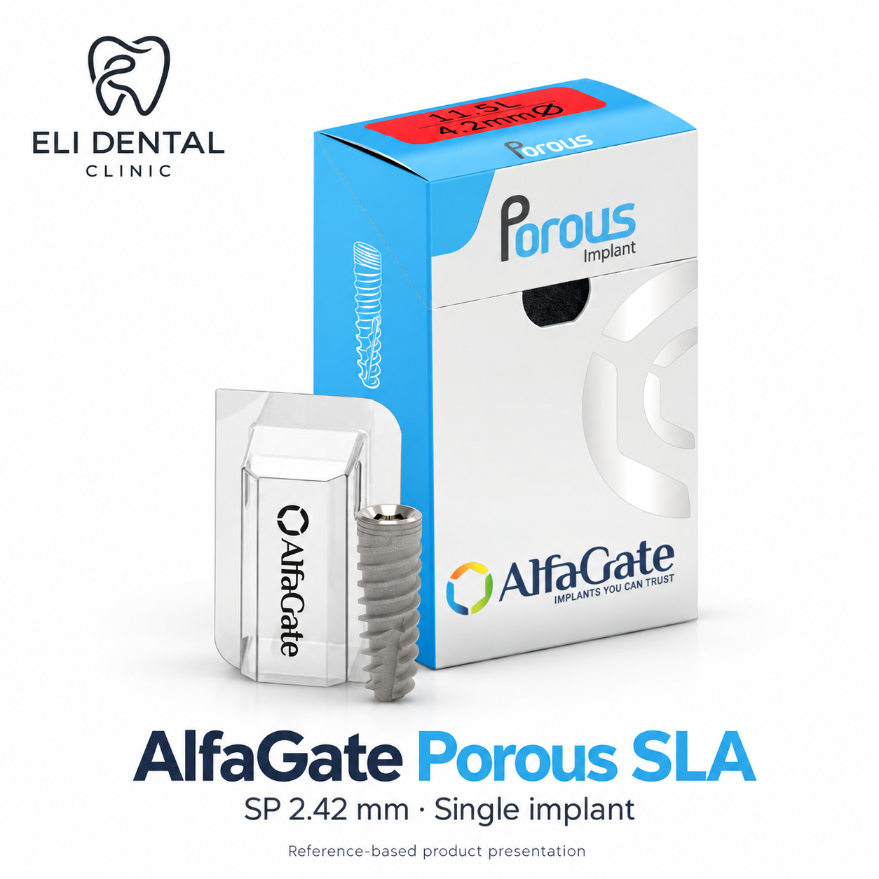 AlfaGate Porous SLA implant